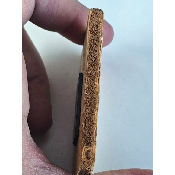 Vintage Souvenir Refrigerator Travel Magnet memorial butterfly wood - Picture 7 of 9